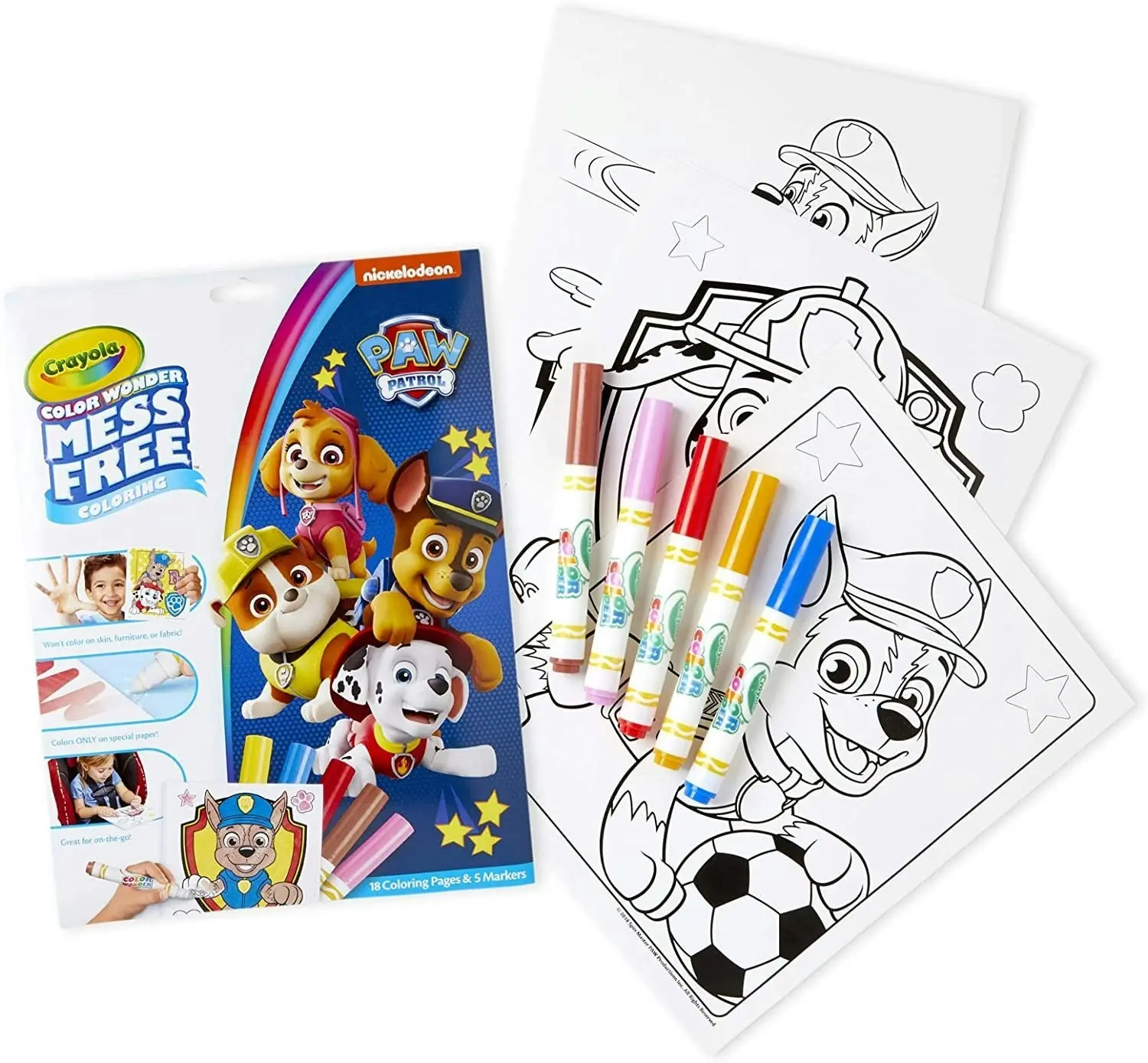 Paw Patrol - Colour Wonder Set - Mess Free Colouring Pages & Markers - Crayola