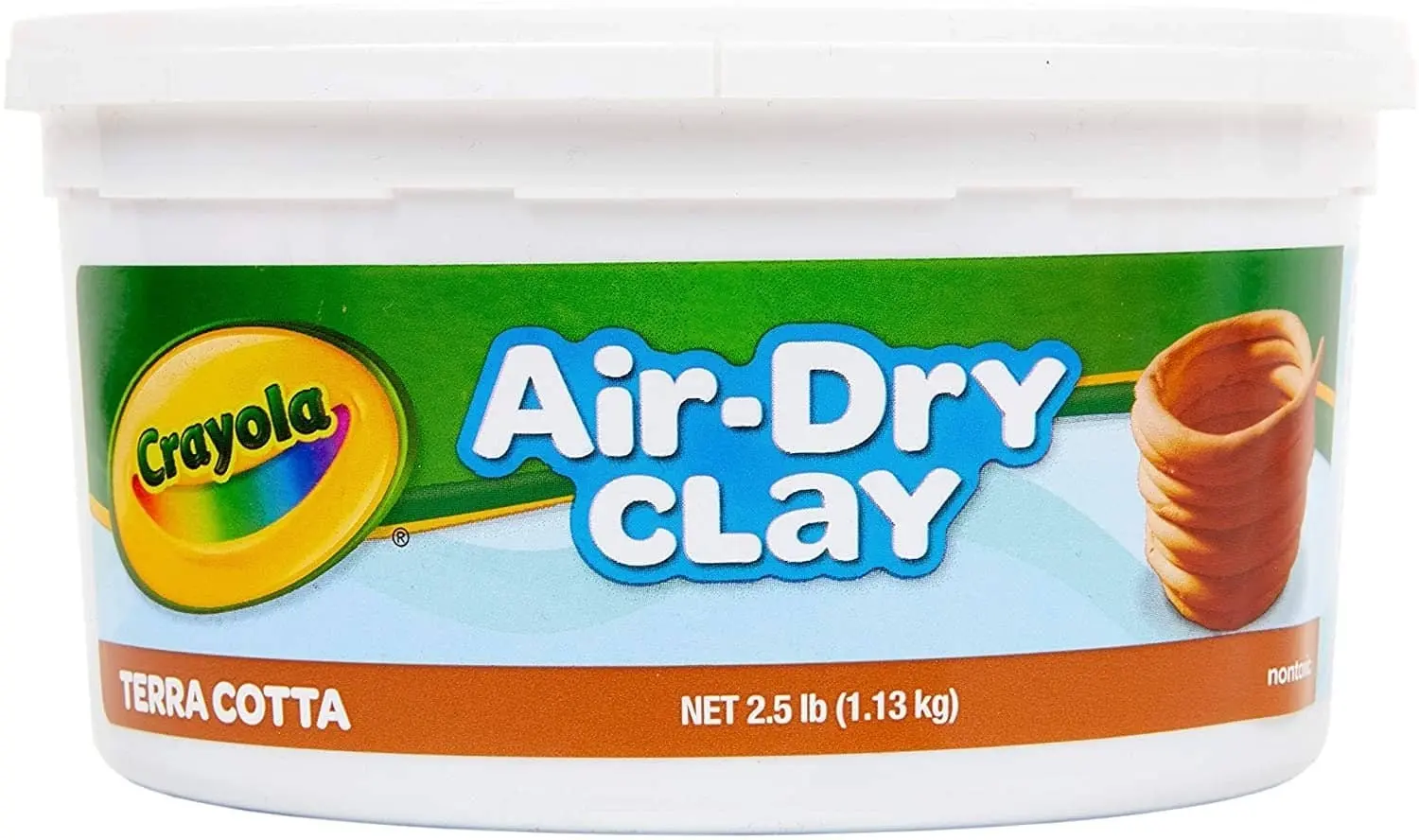 Crayola 1.13 Air Dry Clay Terracotta Colour Sculpt Model Clay Great For Art Projects! Crayola