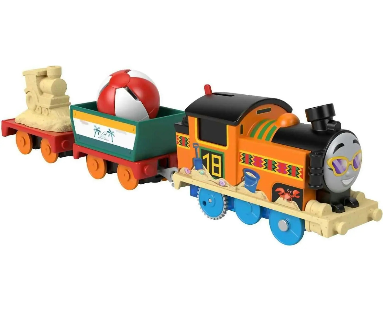 Fisher-price - Thomas And Friends Beachy Nia Toy Train Motorized Engine With Cargo Preschool Toys