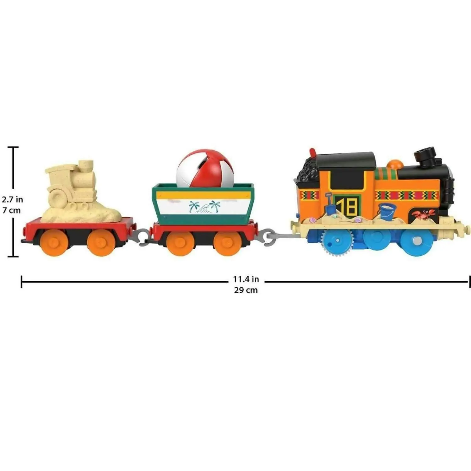 Fisher-price - Thomas And Friends Beachy Nia Toy Train Motorized Engine With Cargo Preschool Toys