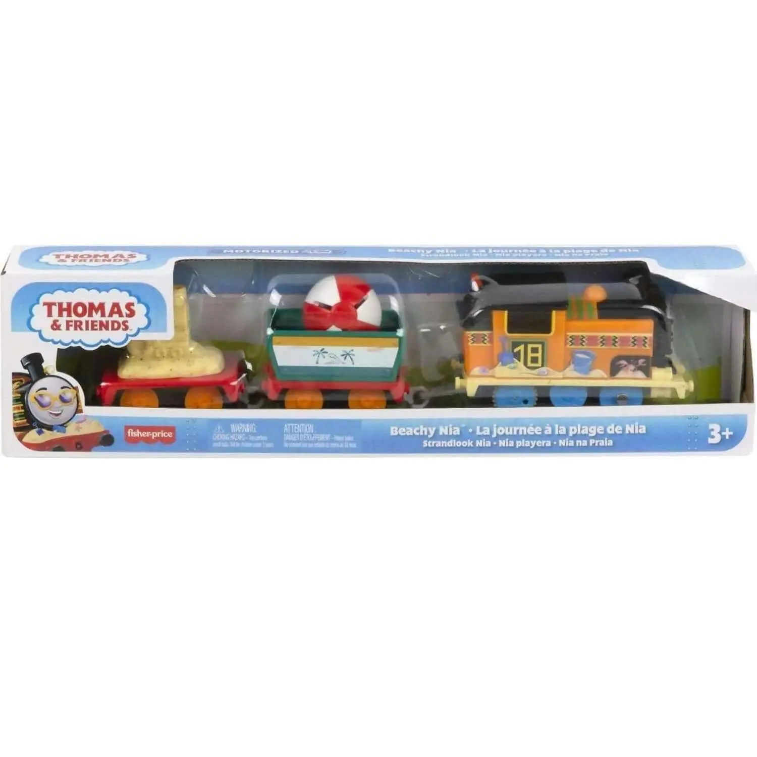 Fisher-price - Thomas And Friends Beachy Nia Toy Train Motorized Engine With Cargo Preschool Toys