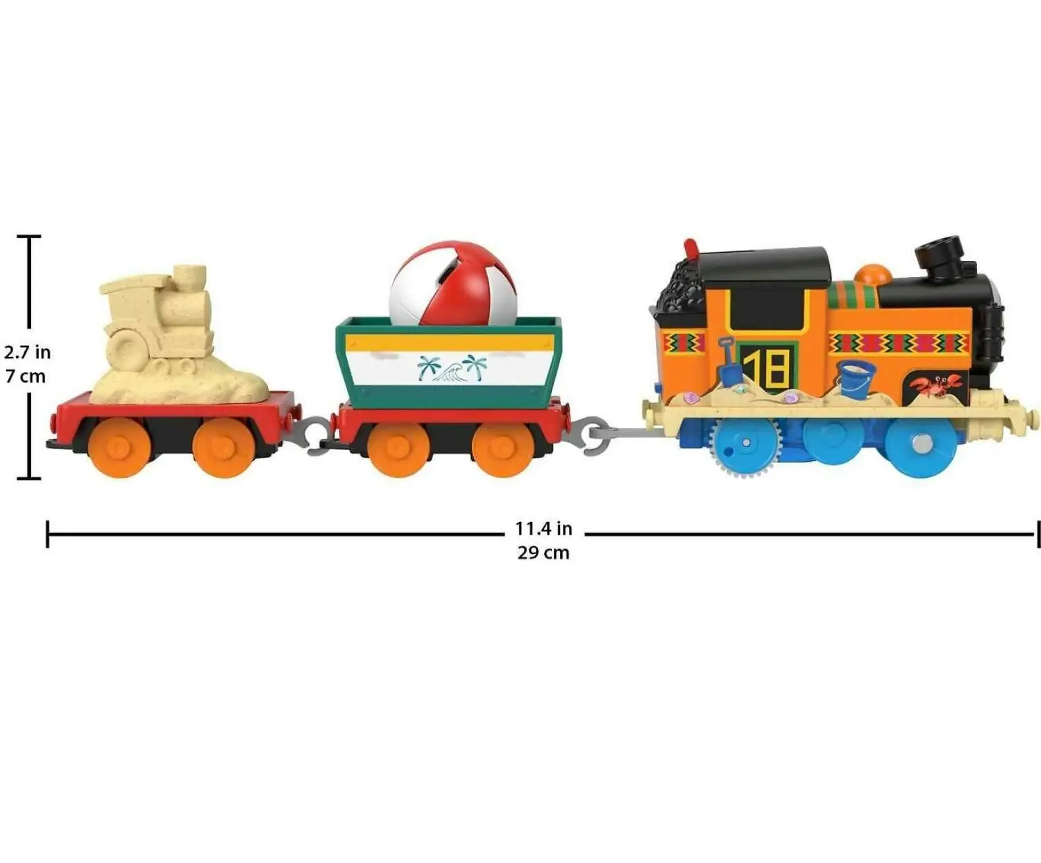 Fisher-price - Thomas And Friends Beachy Nia Toy Train Motorized Engine With Cargo Preschool Toys