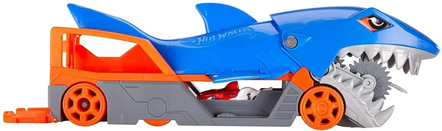 Hot Wheels® - Shark Chomp Transporter Playset With One 1:64 Scale Car Mattel