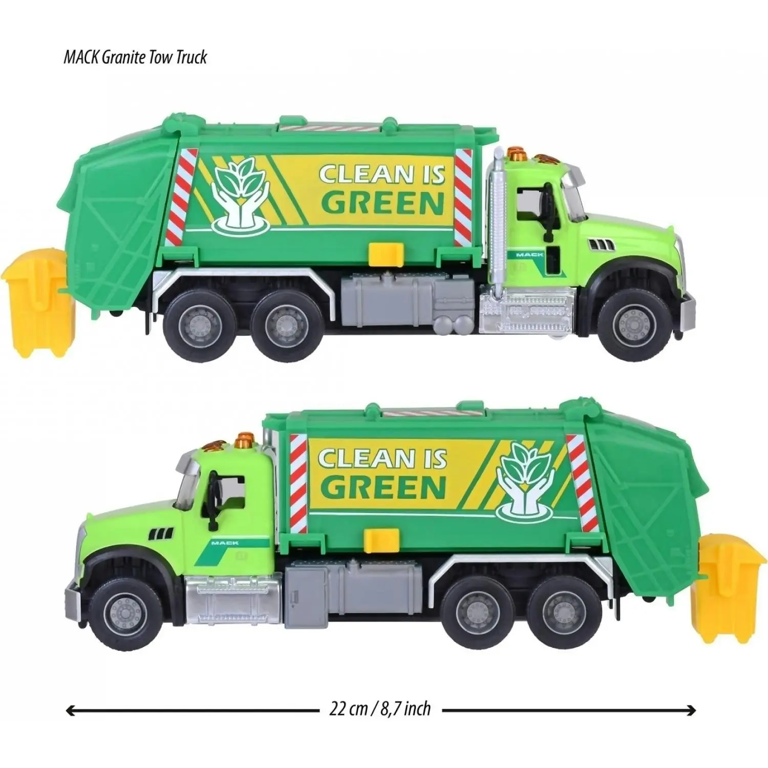 Majorette - Mack Granite Garbage Truck