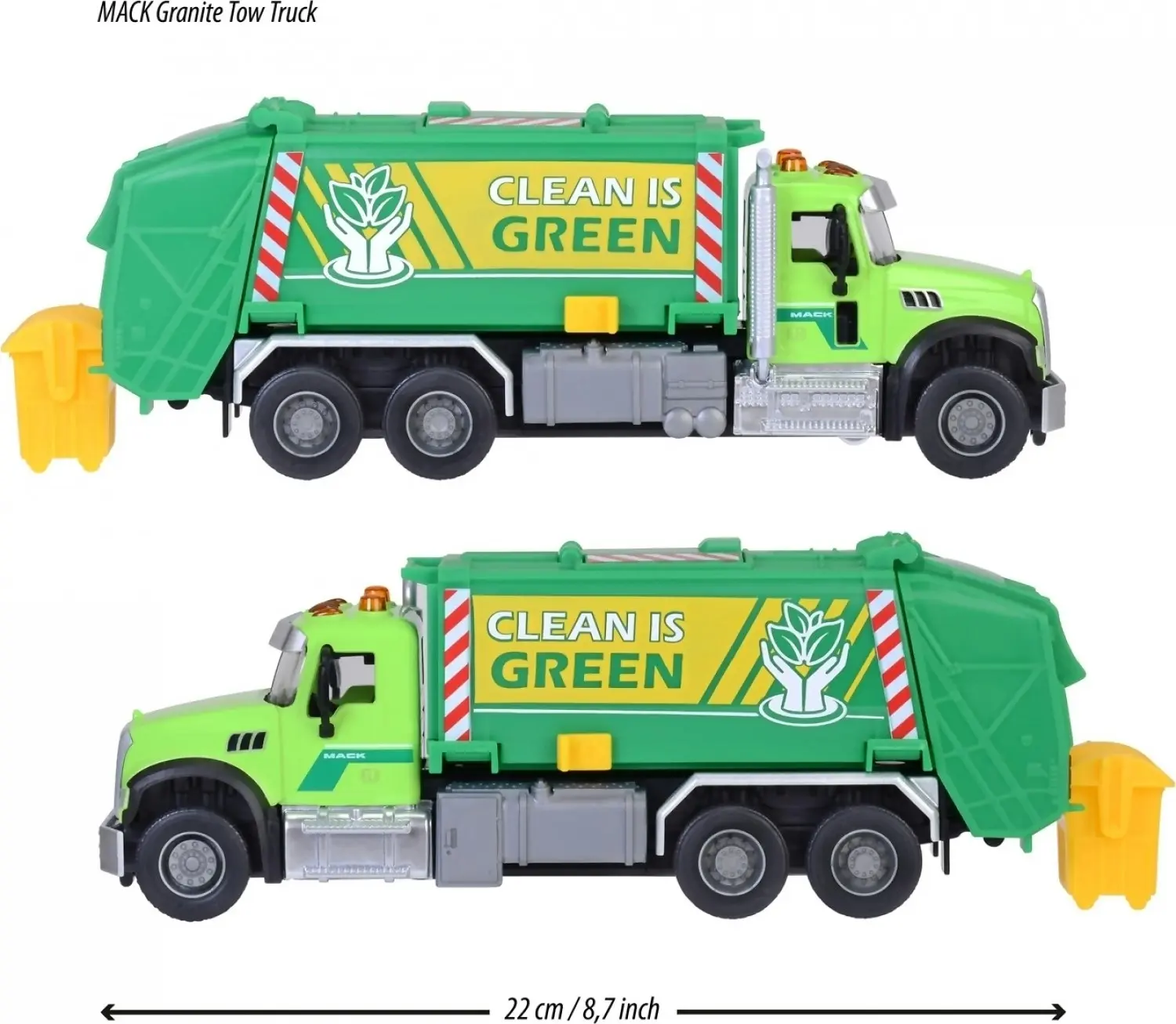 Majorette - Mack Granite Garbage Truck