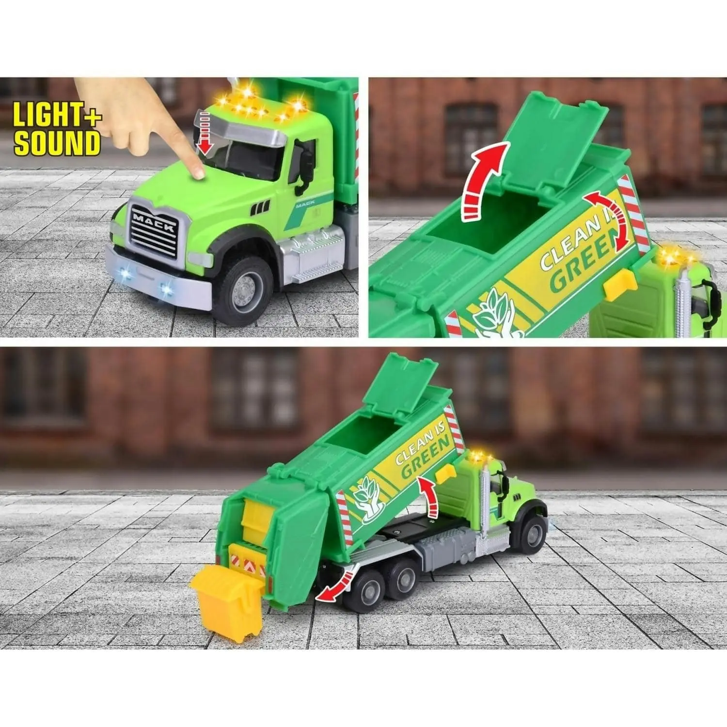 Majorette - Mack Granite Garbage Truck