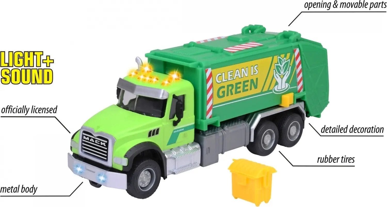 Majorette - Mack Granite Garbage Truck