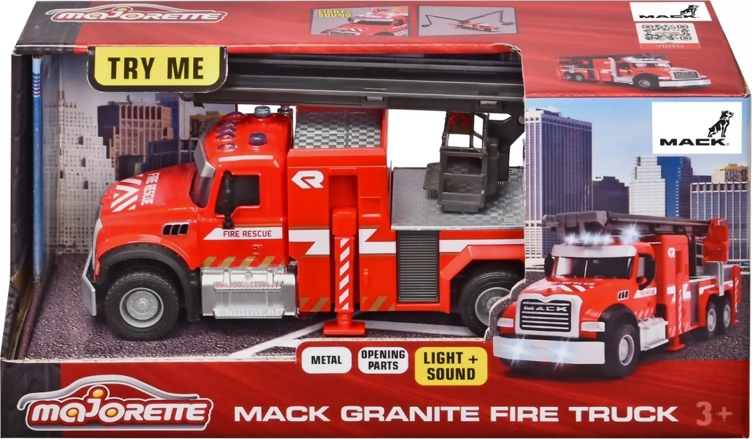 Majorette - Mack Granite Fire Truck