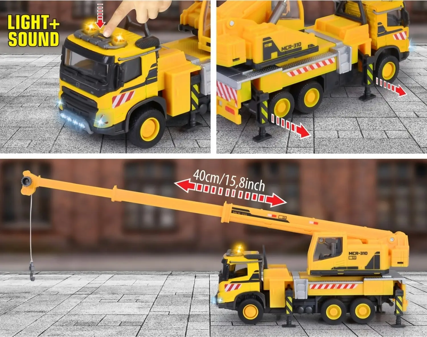 Majorette - Volvo Truck Crane