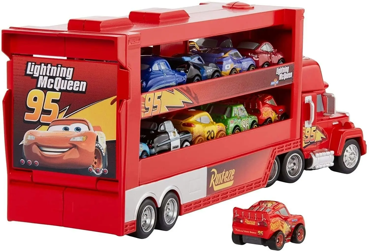 Cars Disney And Pixar Minis Transporter - Includes 1 X Metal Mini Racer Mattel