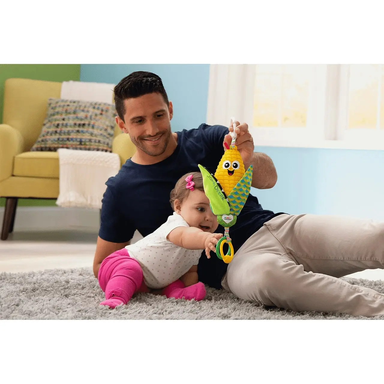 John Deere - Tomy Lamaze Clip & Go - Corn E. Cobb™ Baby Toy Tomy