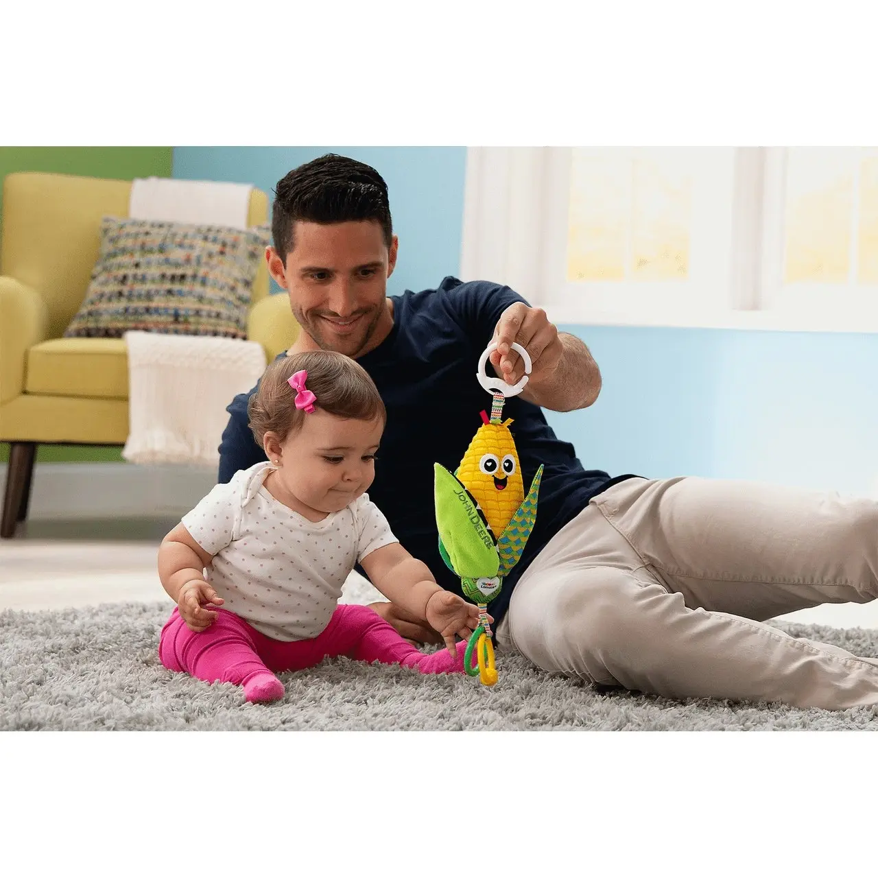 John Deere - Tomy Lamaze Clip & Go - Corn E. Cobb™ Baby Toy Tomy