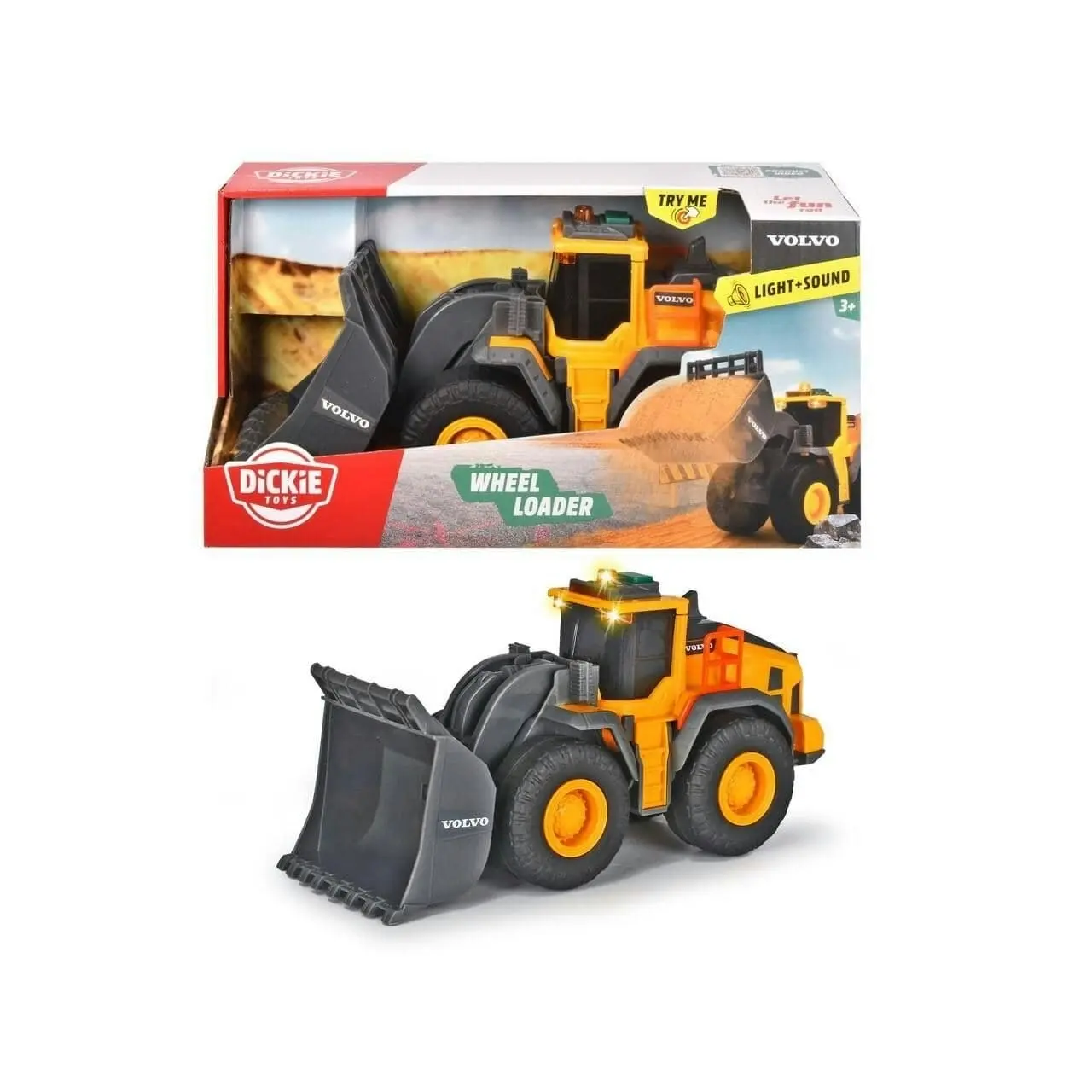 Dickie Toys - Volvo Wheel Loader Lights & Sound 23cm