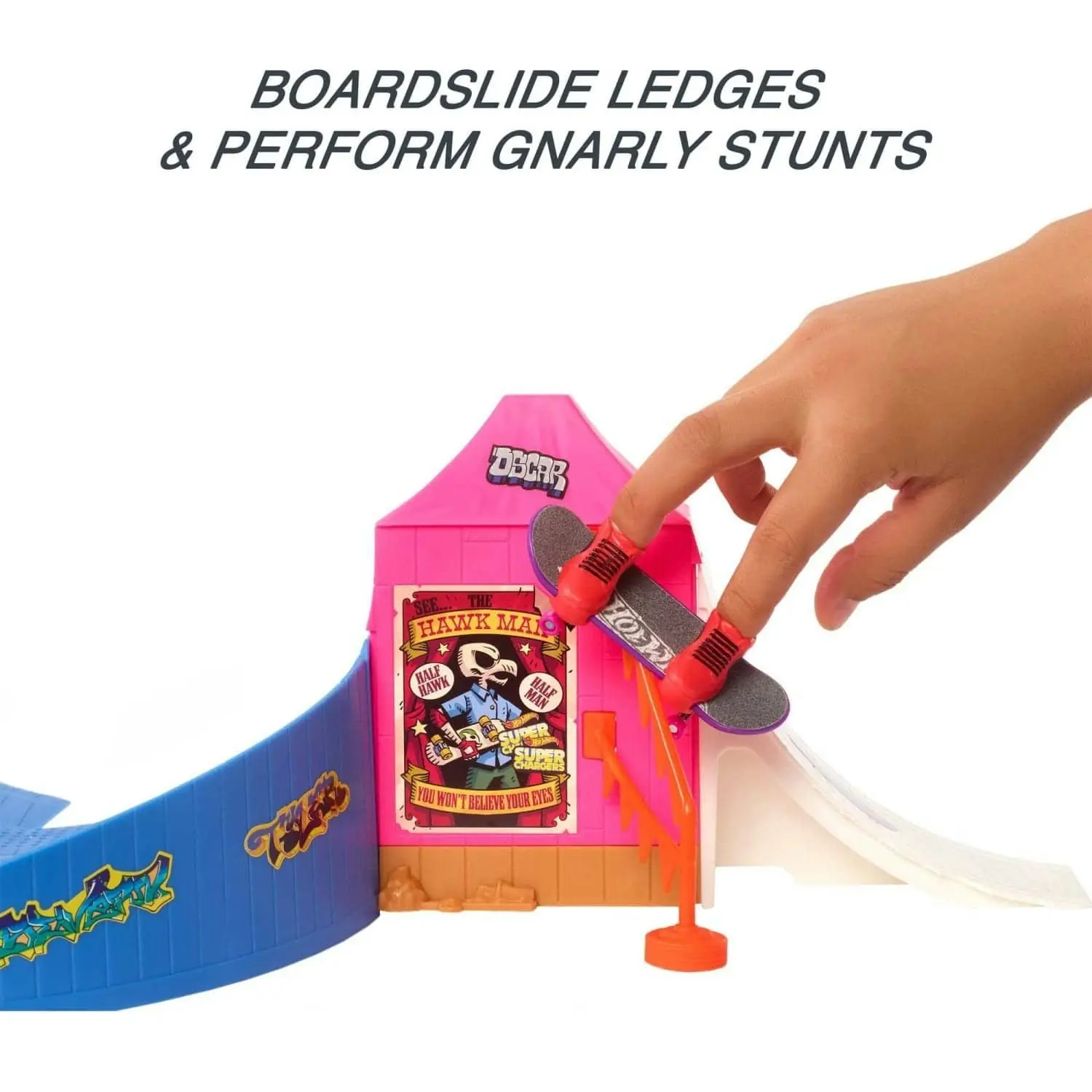 Hot Wheels® - Skate Amusement Park Skate Set With Fingerboard & Pair Of Skate Shoes