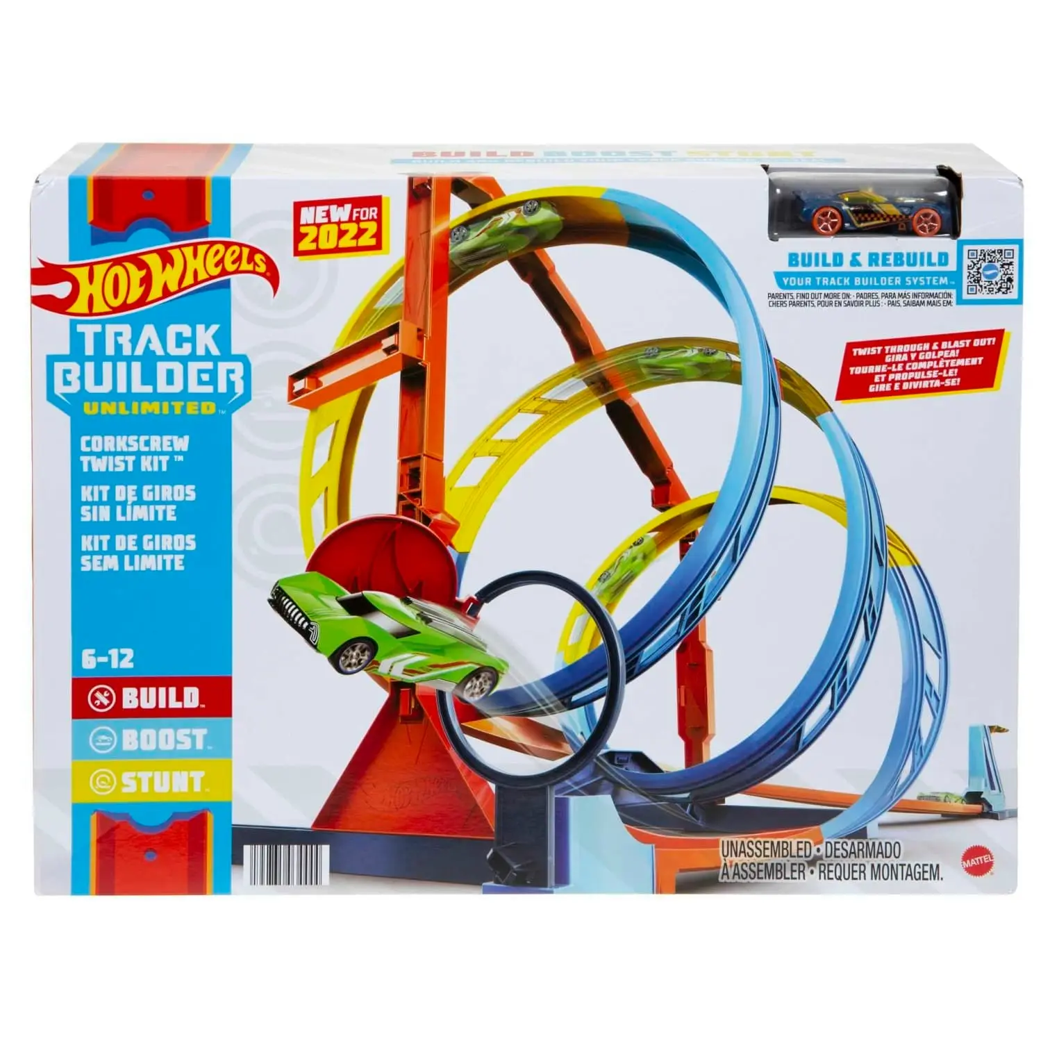 Hot Wheels® - Track Builder Unlimited Corkscrew Twist Kit  Mattel