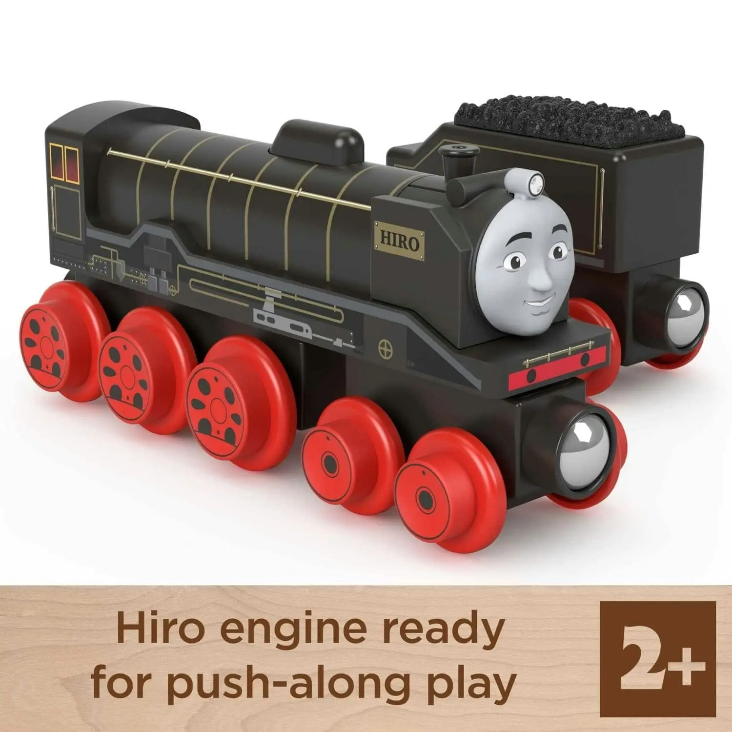 Thomas & Friends Wooden Railway Hiro Train Engine And Coal Car