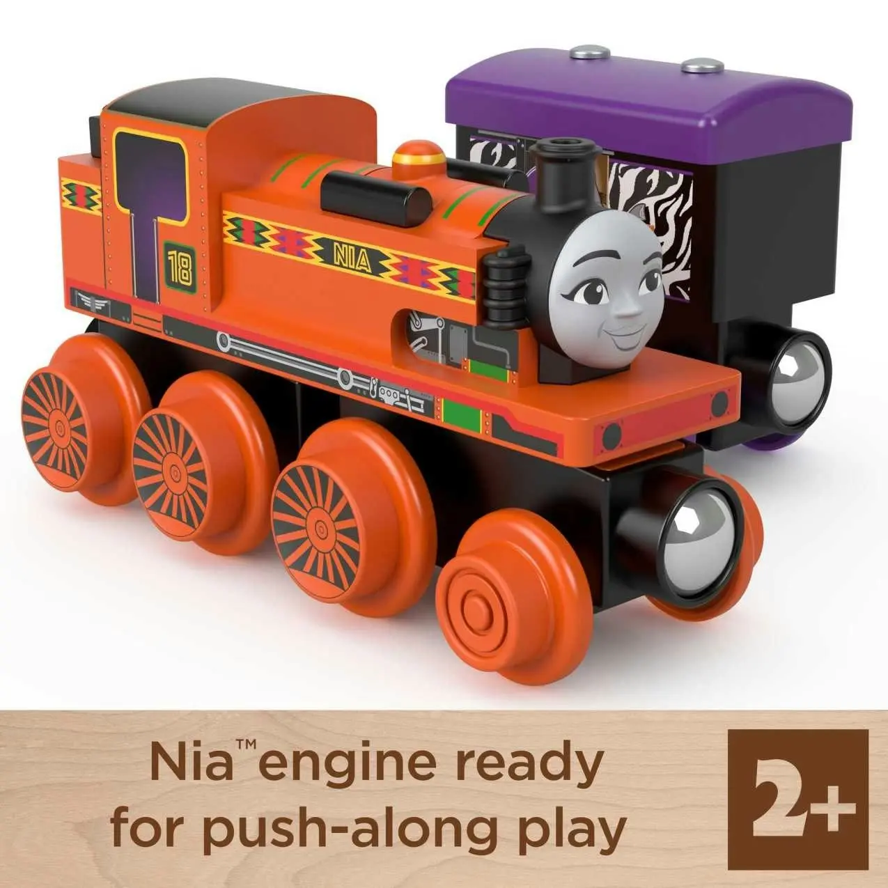 Thomas & Friends Wooden Railway Nia™ Engine and Coal-Car - Fisher-Price