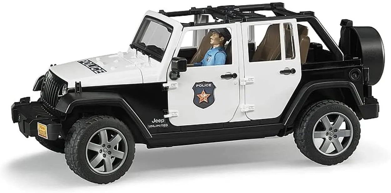 Bruder - Police Jeep Wrangler Unlimited Rubicon Including Policeman