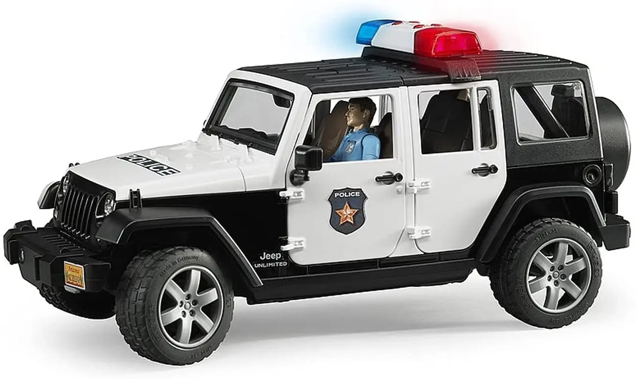 Bruder - Police Jeep Wrangler Unlimited Rubicon Including Policeman