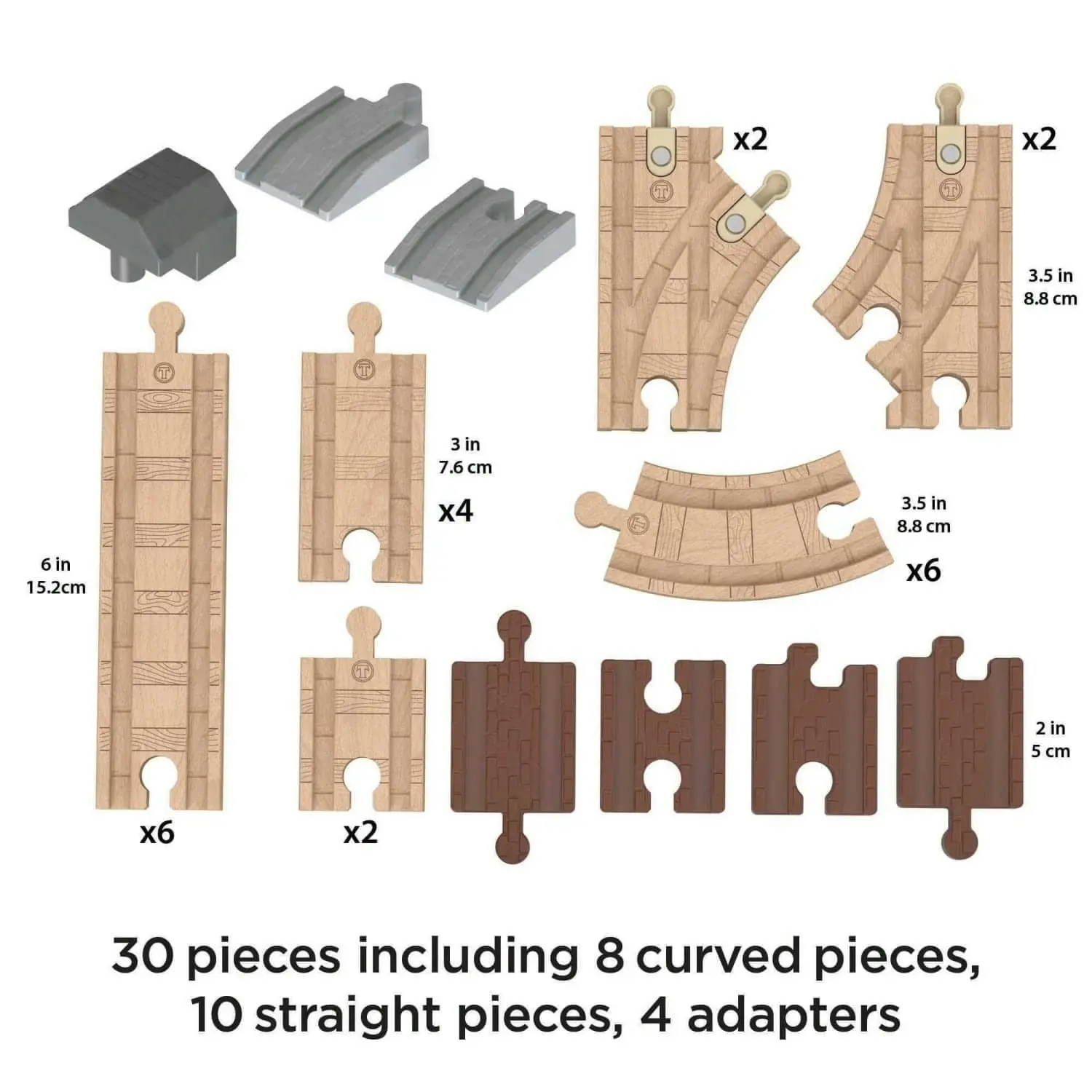 Thomas & Friends Wooden Railway Expansion Clackety Track Pack Train Track Pack