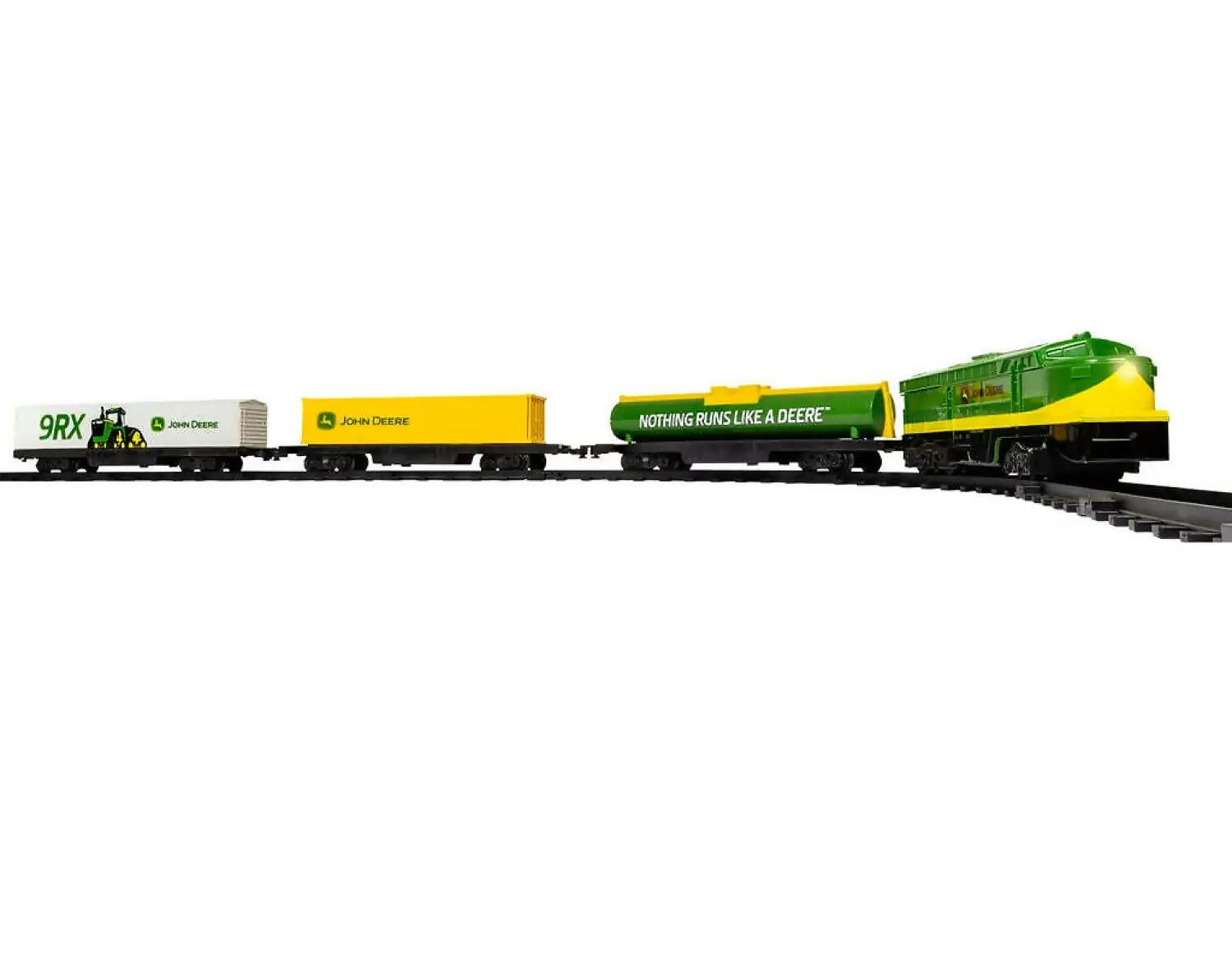 John Deere - Battery Powered Mini Diesel Train Set 28 Piece Set