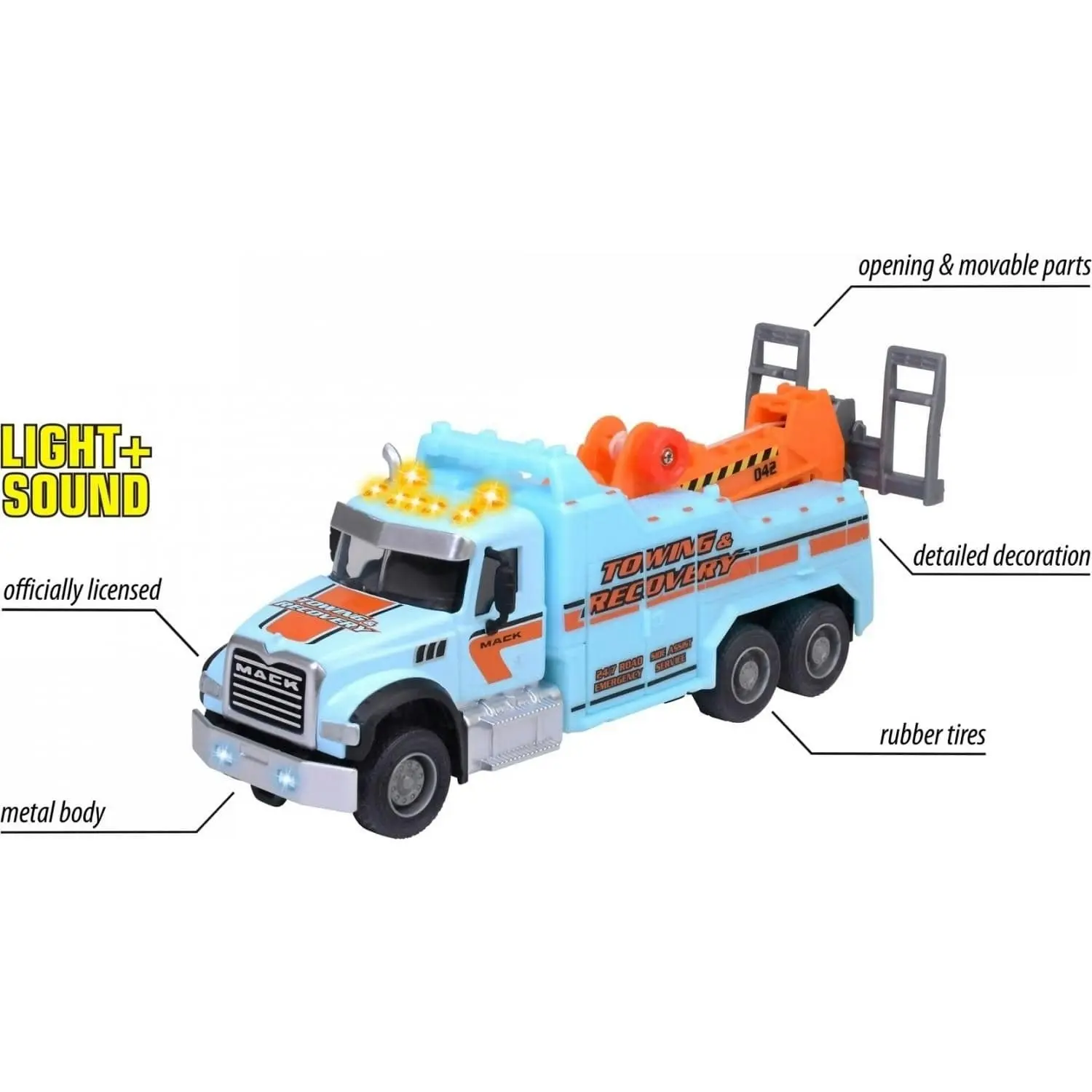 Majorette - Mack Granite Tow Truck