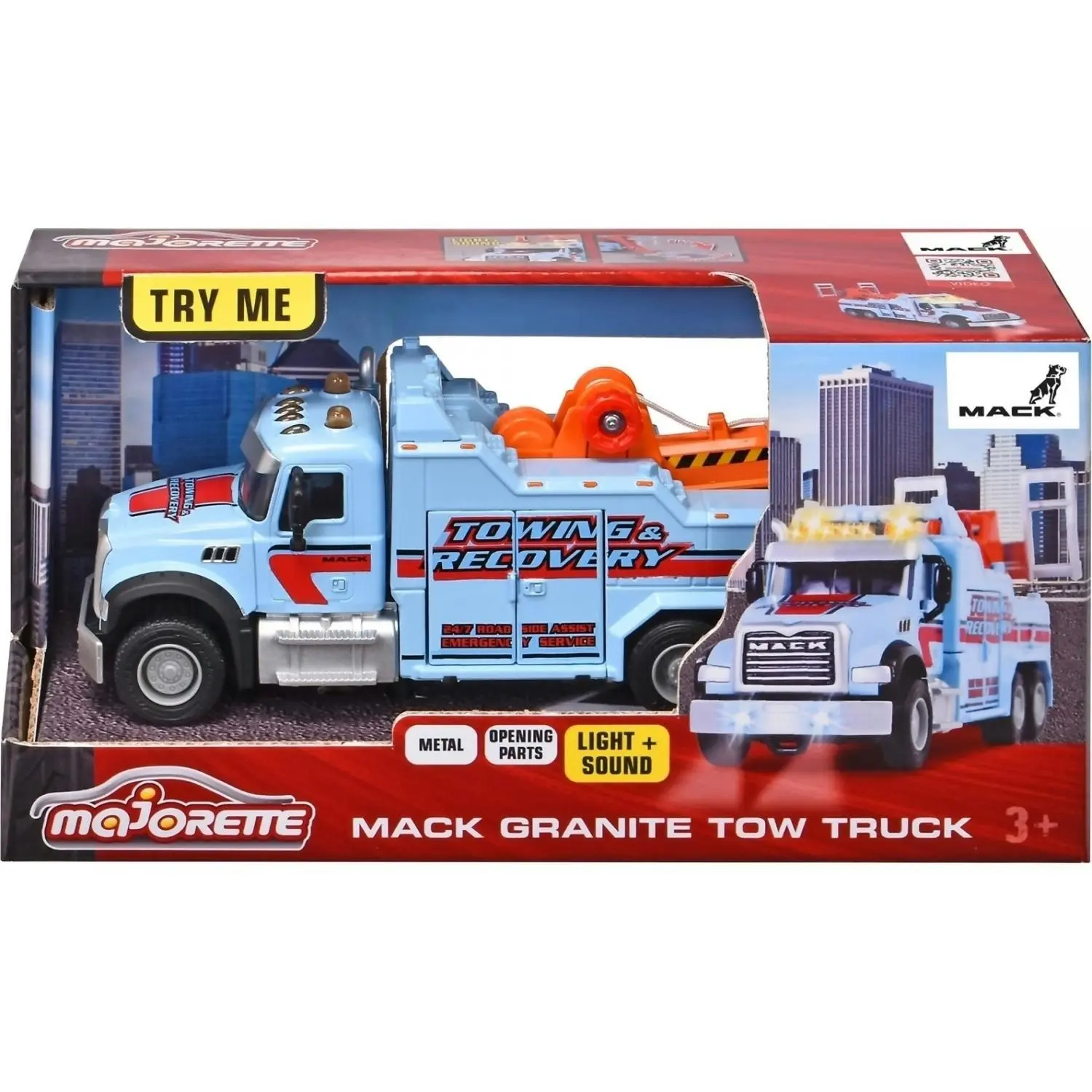 Majorette - Mack Granite Tow Truck