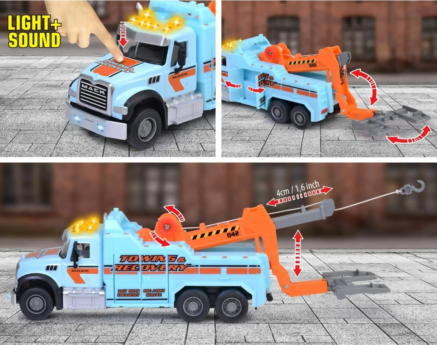 Majorette - Mack Granite Tow Truck