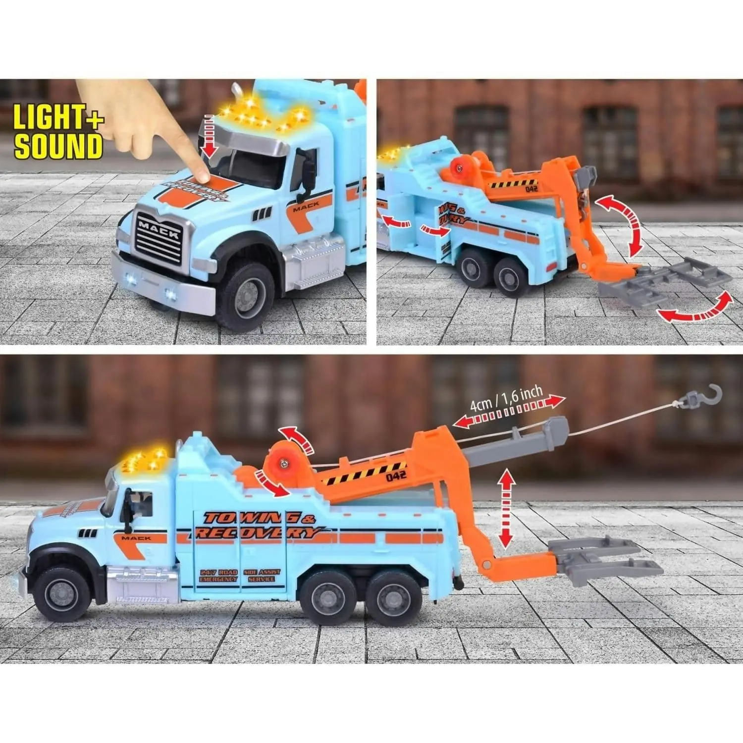 Majorette - Mack Granite Tow Truck