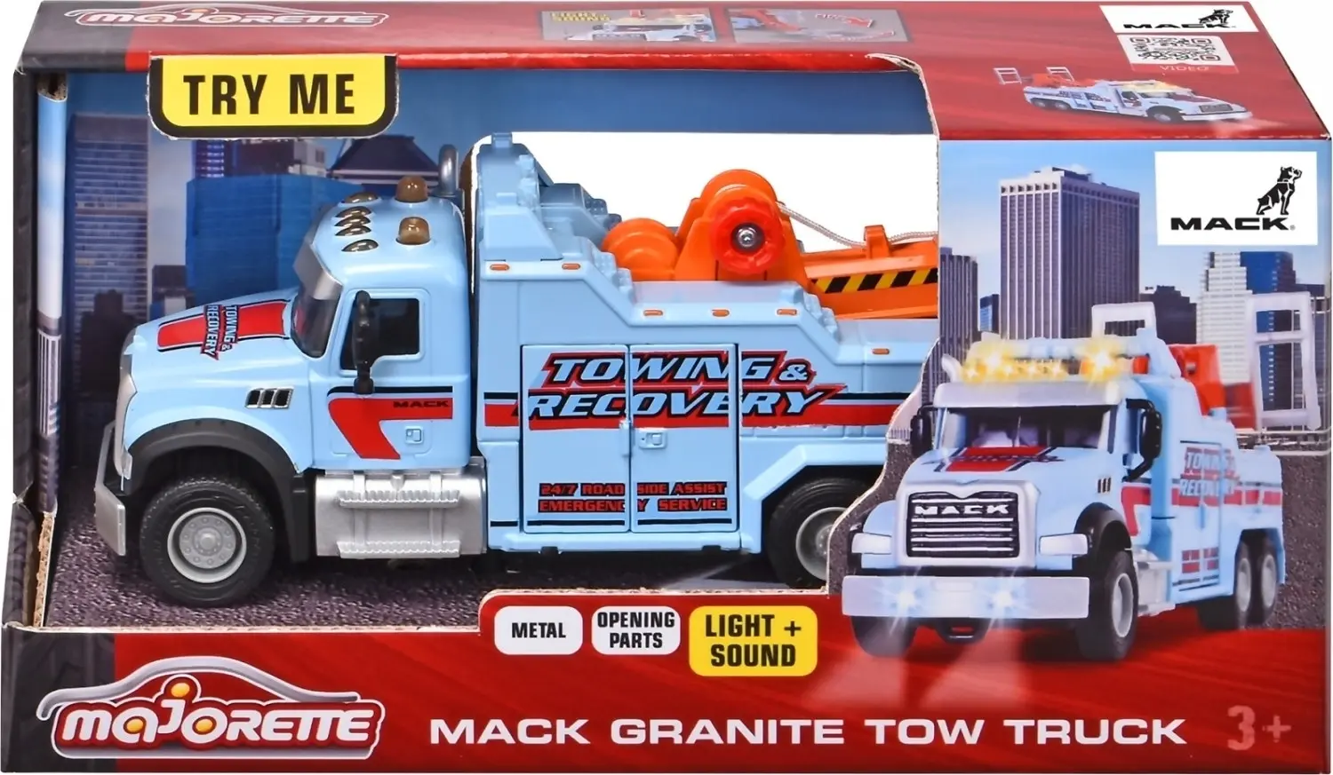 Majorette - Mack Granite Tow Truck