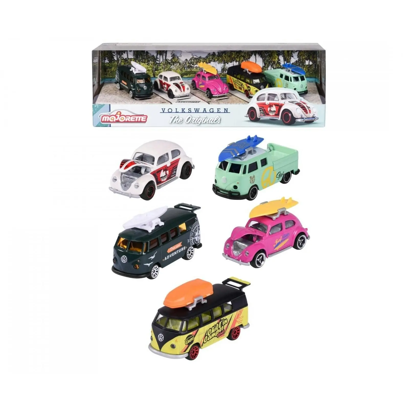 Majorette - Vw The Originals 5 Pieces Pack