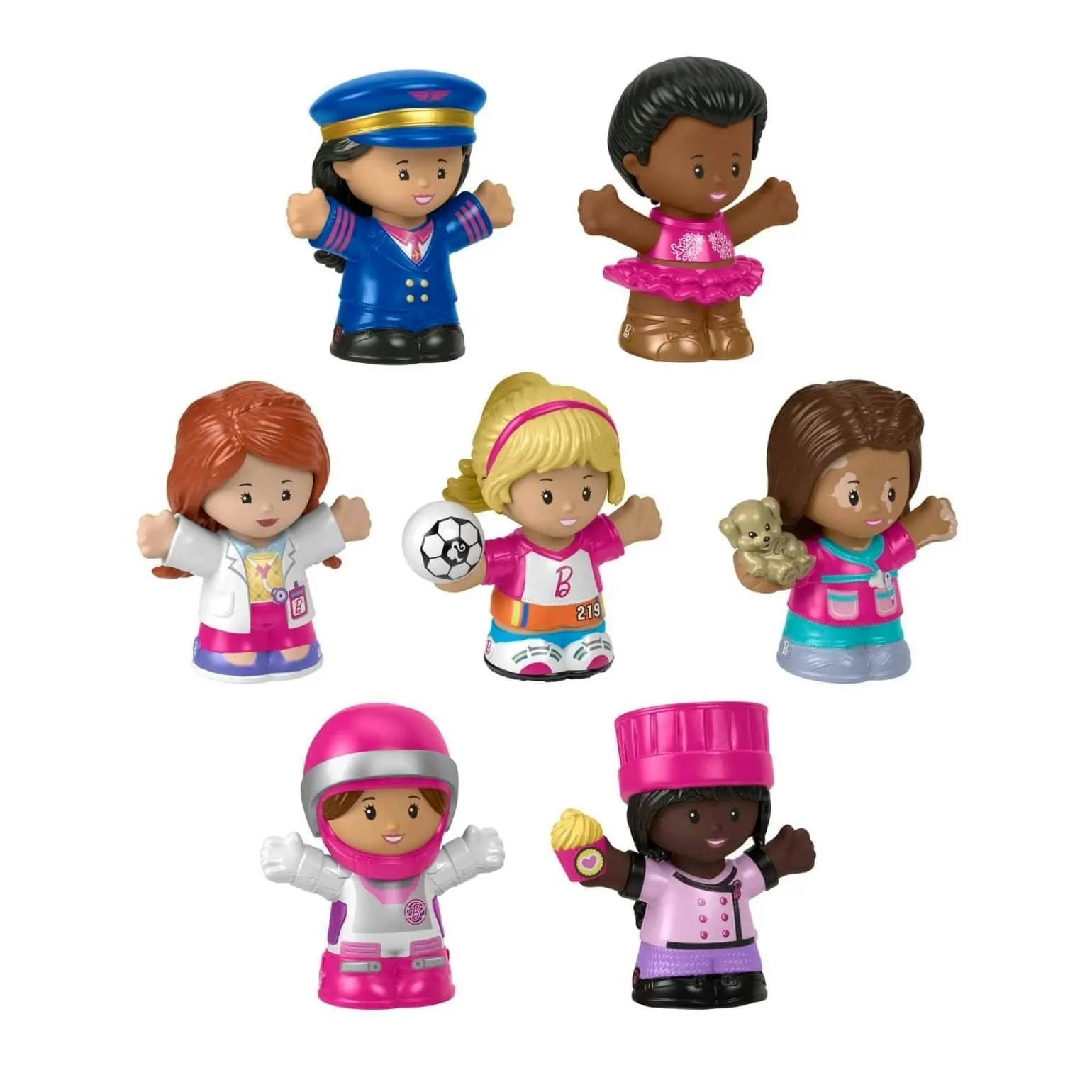 Barbie You Can Be Anything Figure Pack By Little People 7 Toys Figure Pk