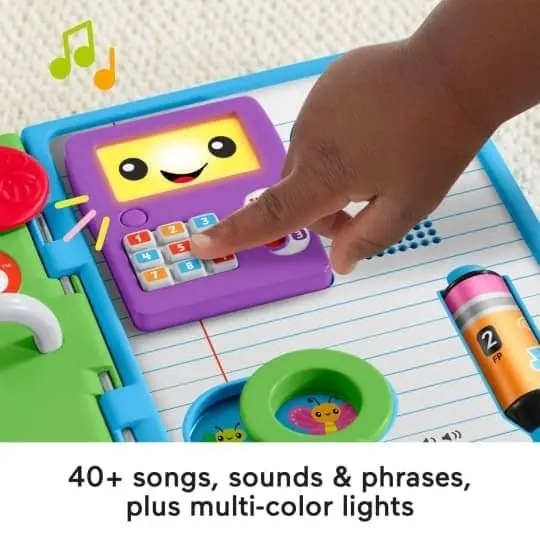 Fisher-Price - Laugh & Learn 123 Schoolbook Electronic Notebook Infant Activity Toy