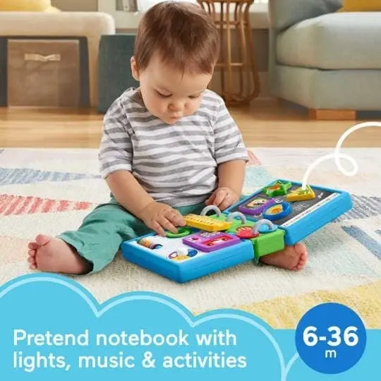 Fisher-Price - Laugh & Learn 123 Schoolbook Electronic Notebook Infant Activity Toy