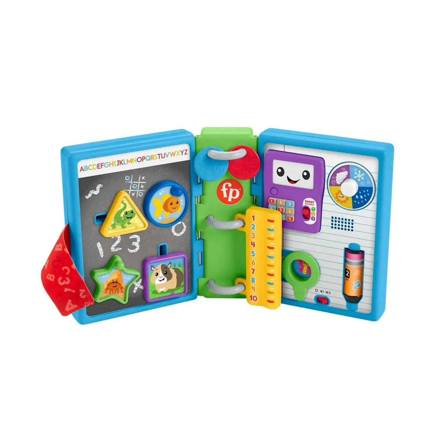 Fisher-Price - Laugh & Learn 123 Schoolbook Electronic Notebook Infant Activity Toy