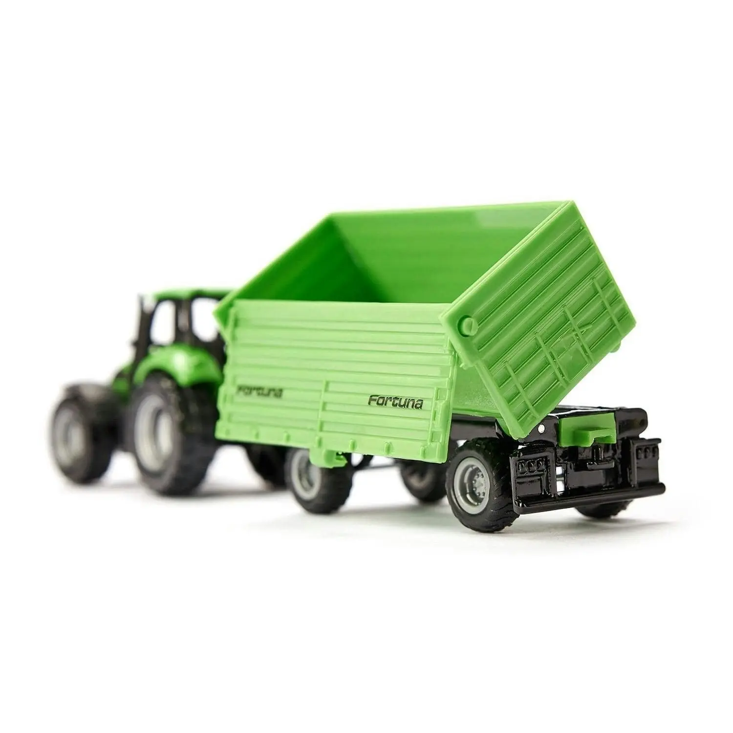 Siku - Deutz-Fahr With Fortuna 2-axle 4 Wheel Trailer