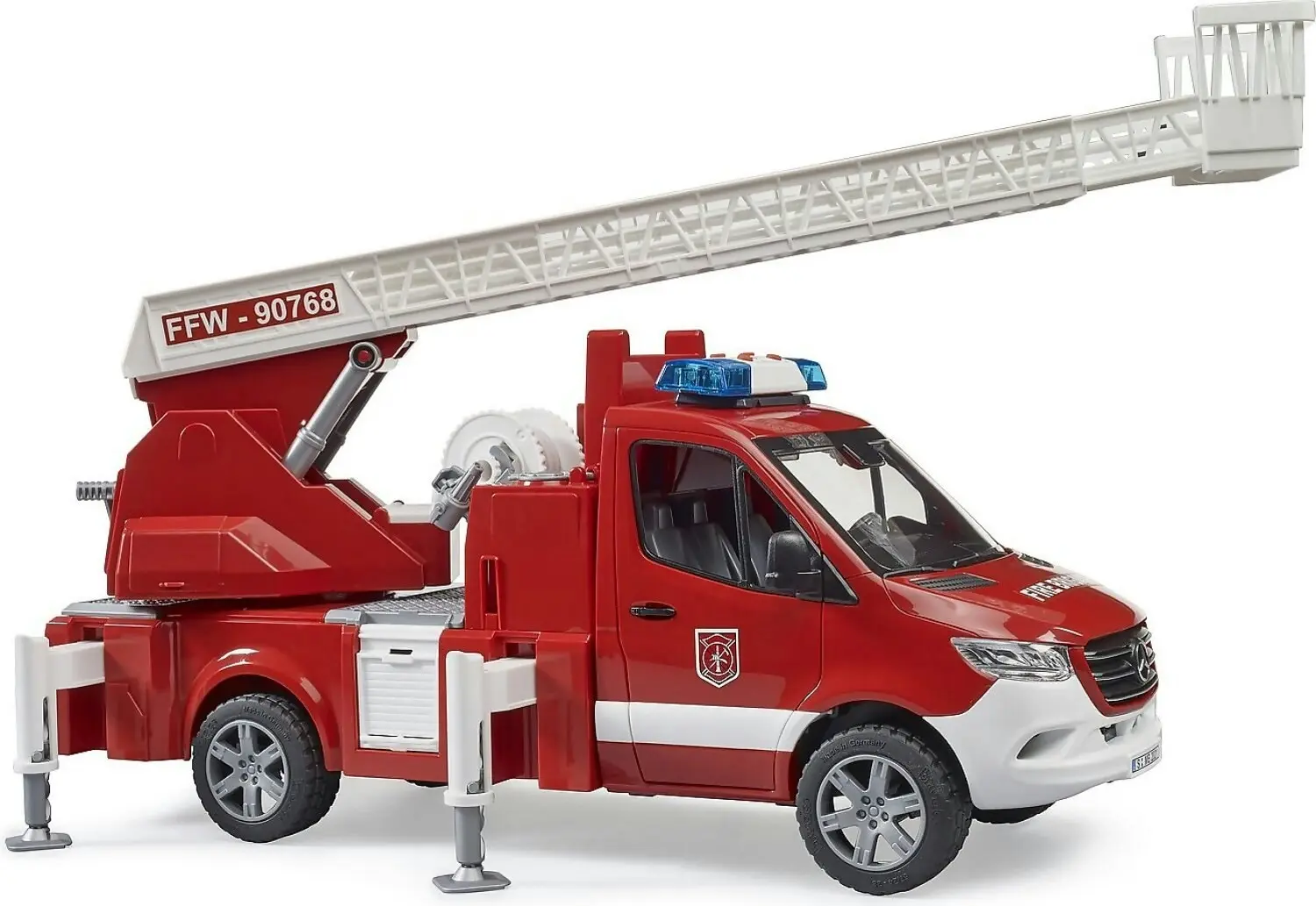 Bruder - Mercedes Benz Sprinter Fire Engine With Slewing Ladder And Water Pump 1:16 Scale