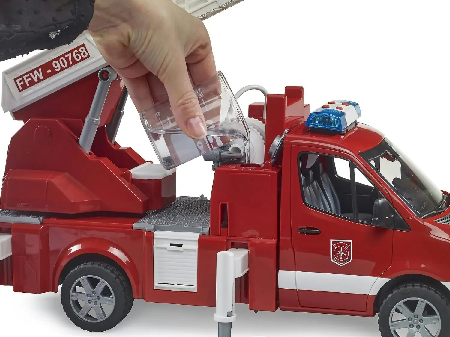 Bruder - Mercedes Benz Sprinter Fire Engine With Slewing Ladder And Water Pump 1:16 Scale