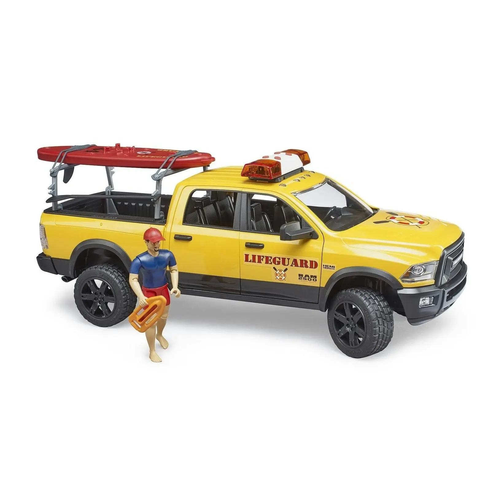 Bruder - Ram Power Wagon RAM 2500 With Lifeguard Figure Paddle Board 1:16 Scale