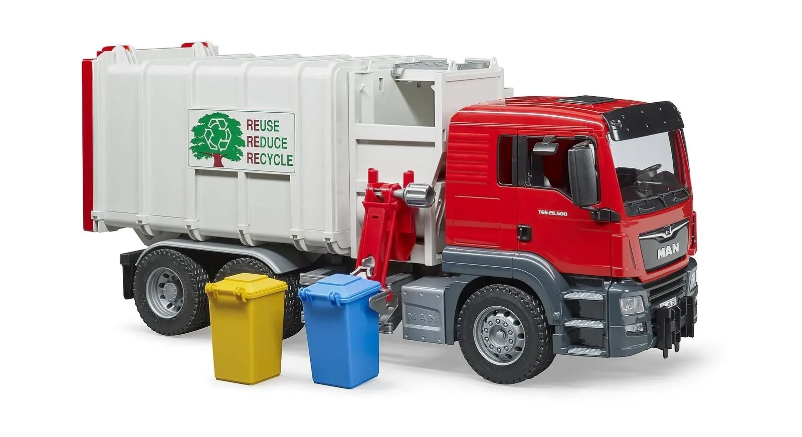 Bruder - Man Tgs Side Loading Garbage Truck - Bruder Commercial