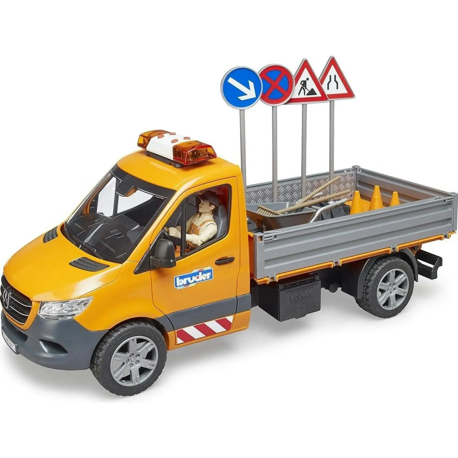 Bruder - Mercedes-benz Sprinter Municipal Vehicle Including Light And Sound Module Driver And Accessories 1:16 Scale