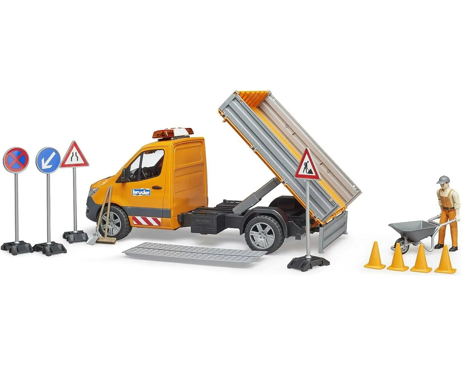 Bruder - Mercedes-benz Sprinter Municipal Vehicle Including Light And Sound Module Driver And Accessories 1:16 Scale