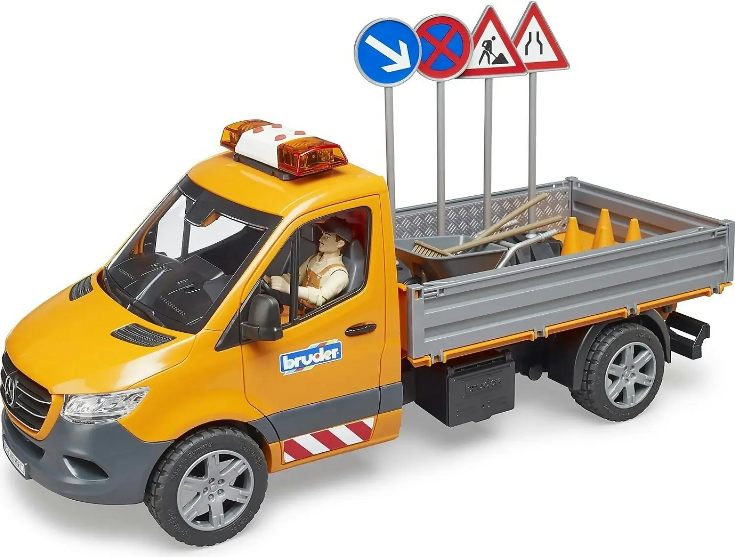 Bruder - Mercedes-benz Sprinter Municipal Vehicle Including Light And Sound Module Driver And Accessories 1:16 Scale