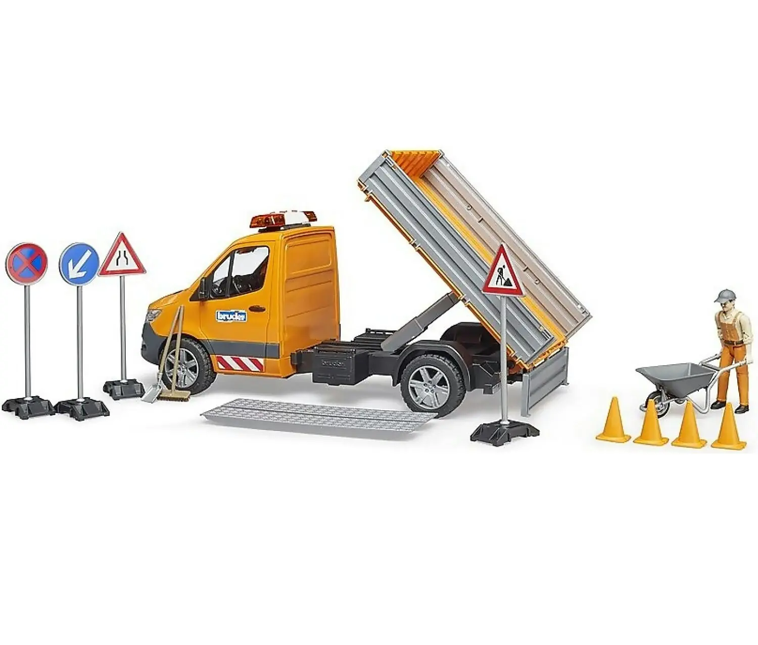 Bruder - Mercedes-benz Sprinter Municipal Vehicle Including Light And Sound Module Driver And Accessories 1:16 Scale