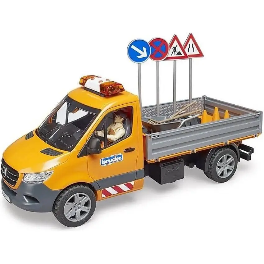 Bruder - Mercedes-benz Sprinter Municipal Vehicle Including Light And Sound Module Driver And Accessories 1:16 Scale