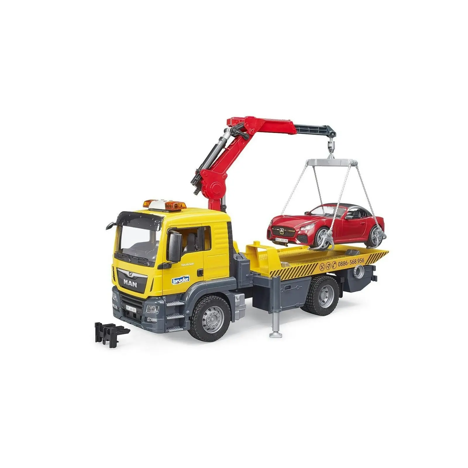 Bruder - Man Tgs Tow Truck With Roadster - Bruder Commercial