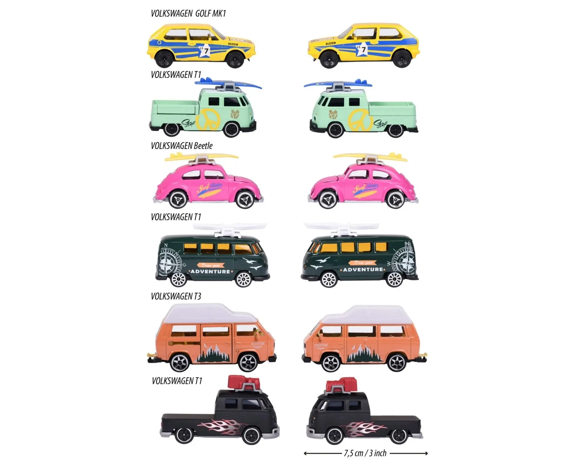 Majorette - Vw The Originals Premium Car Assorted