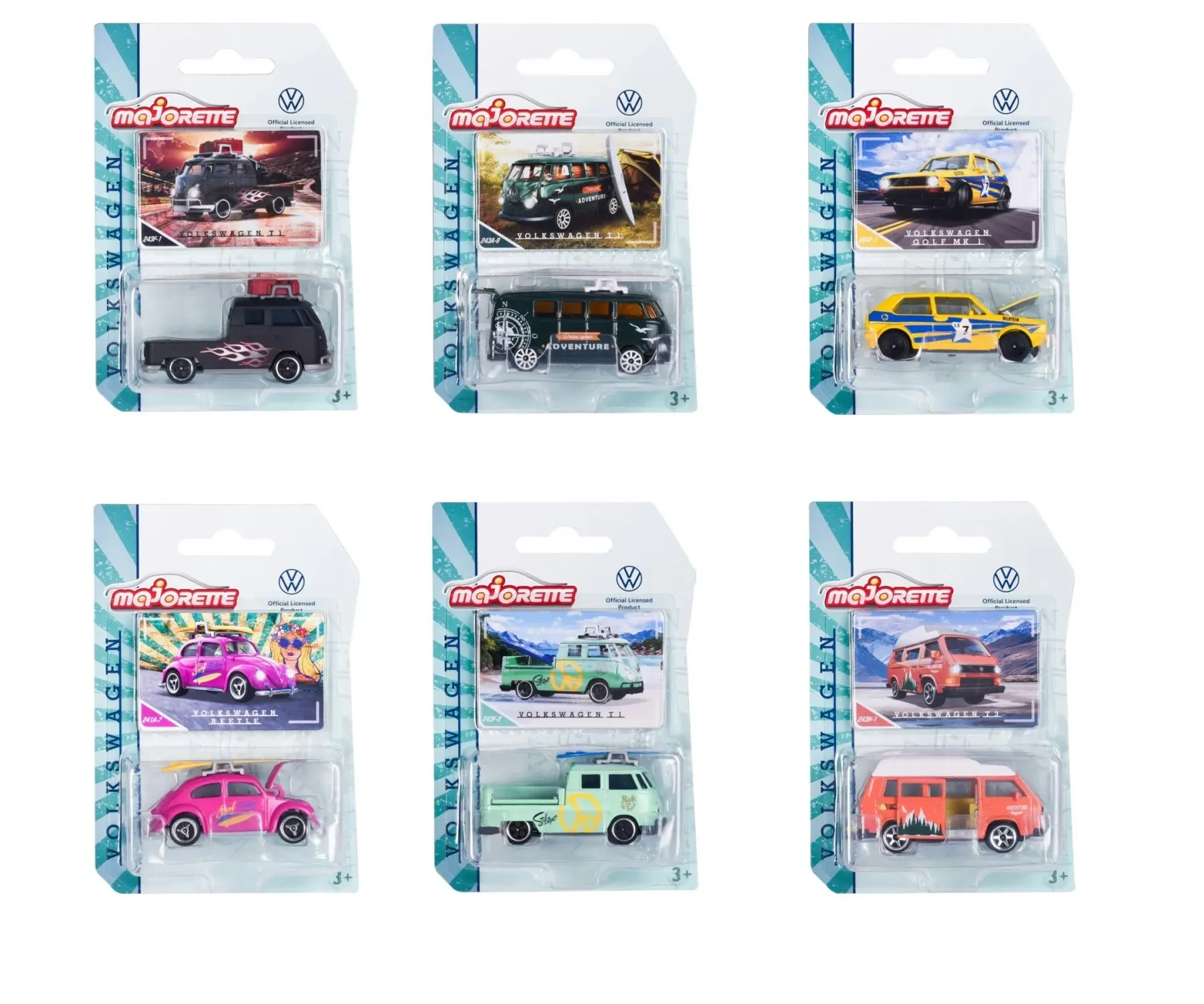 Majorette - Vw The Originals Premium Car Assorted