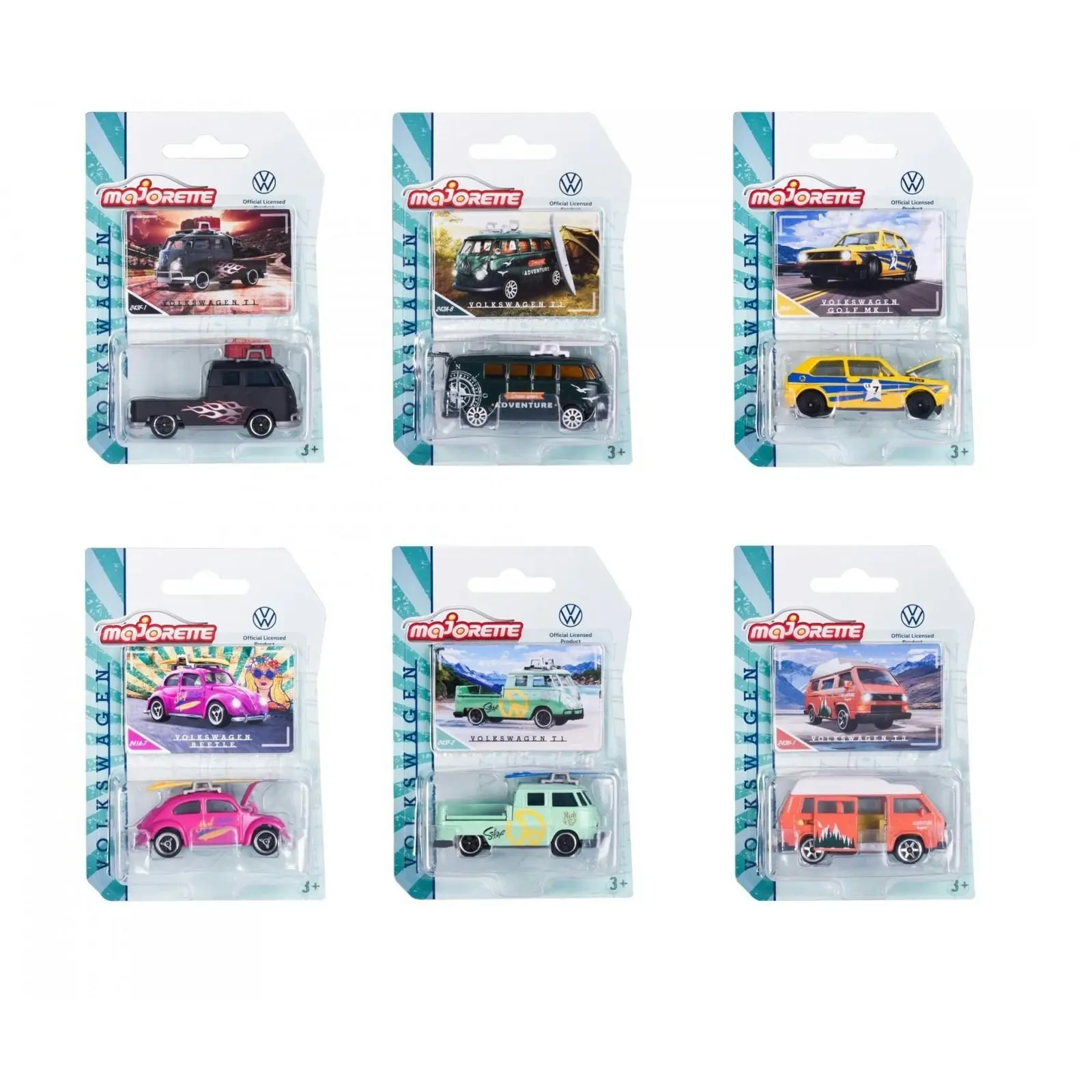 Majorette - Vw The Originals Premium Car Assorted