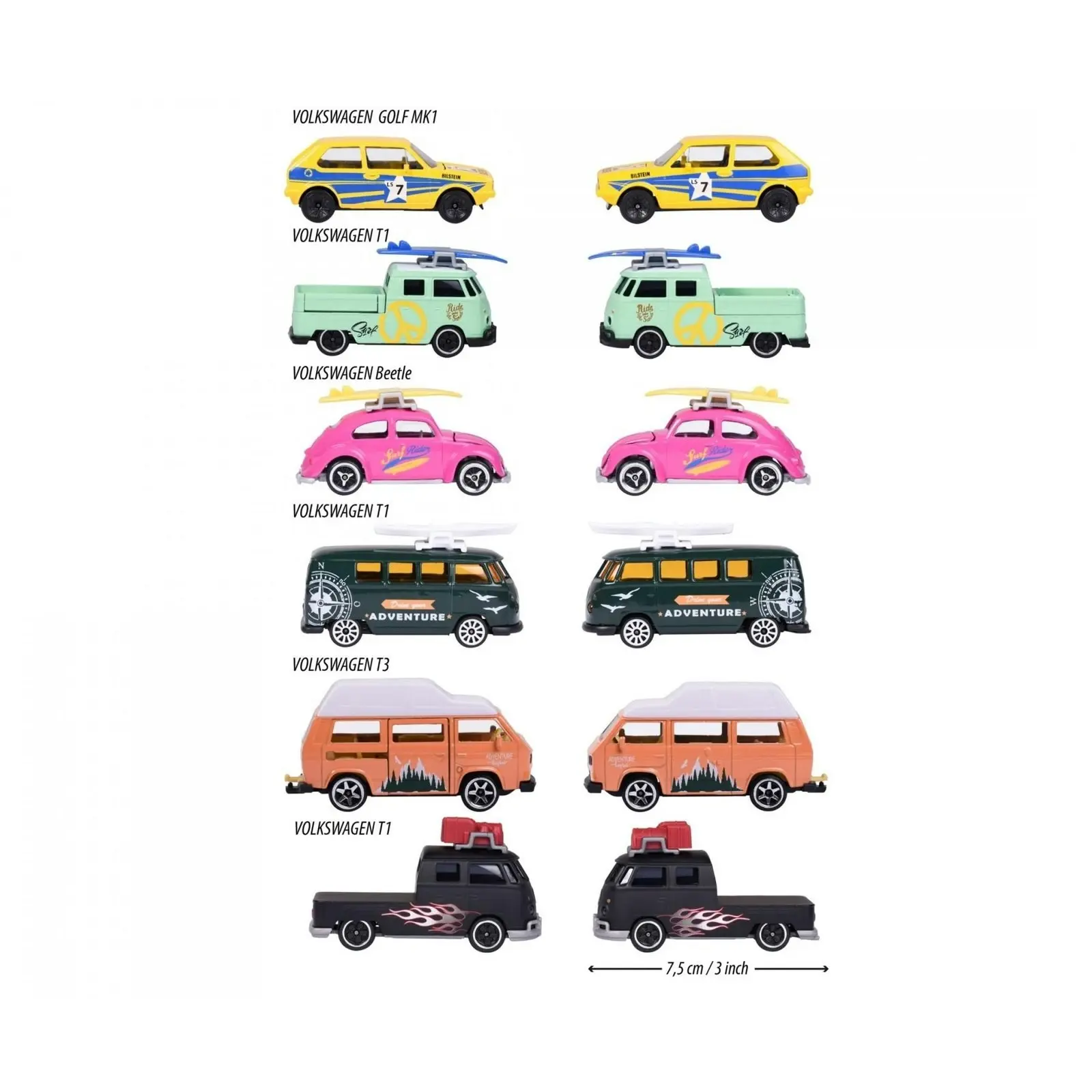 Majorette - Vw The Originals Premium Car Assorted